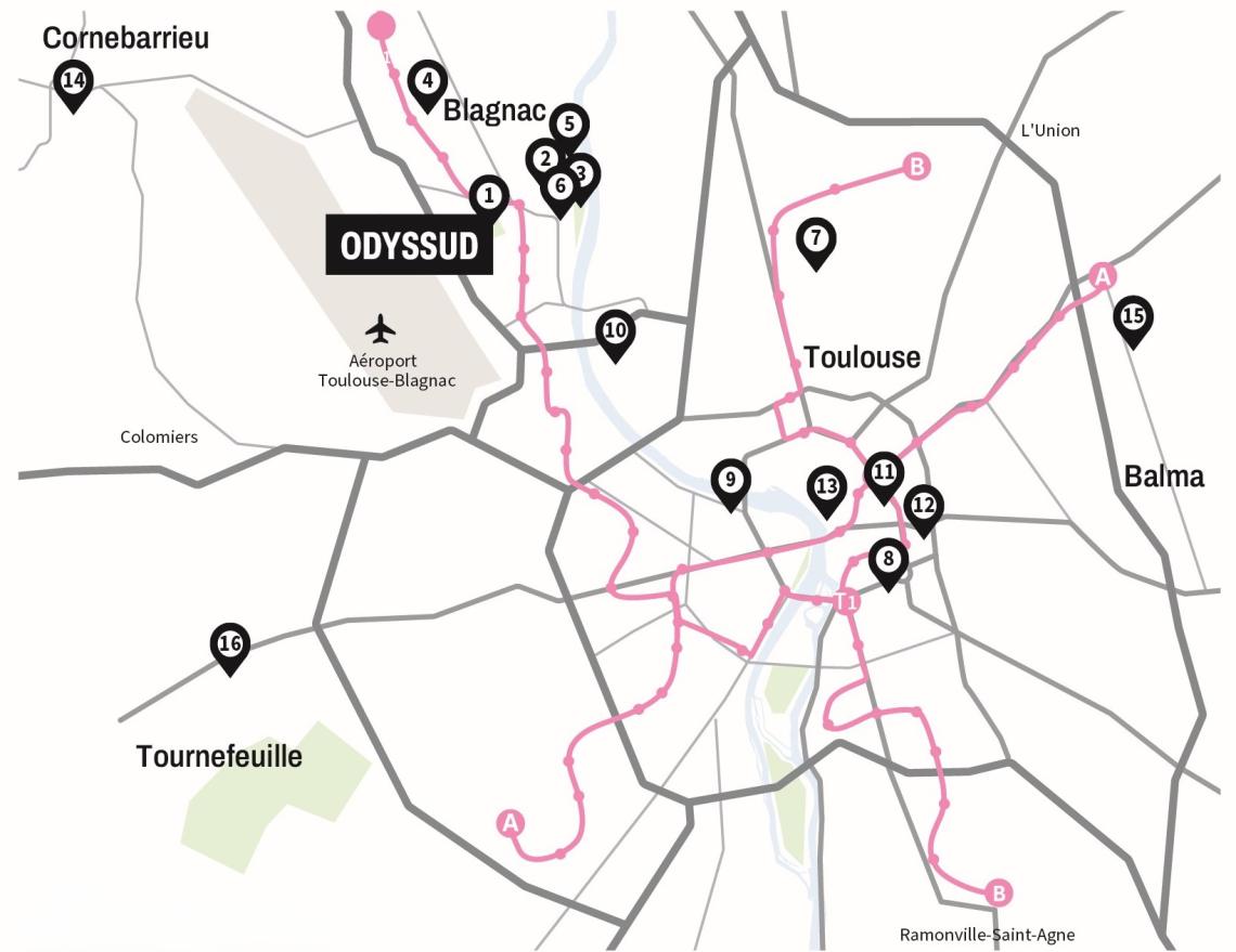 Carte des lieux hors les murs